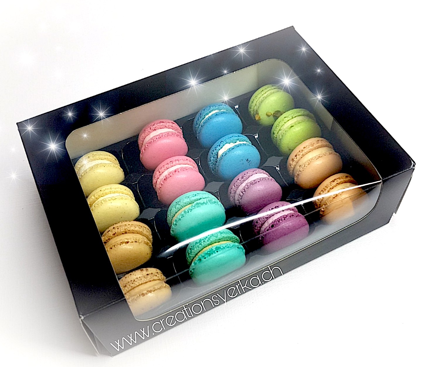 Boîte cadeau pâtisserie assortie 310 g – Mokashop Switzerland